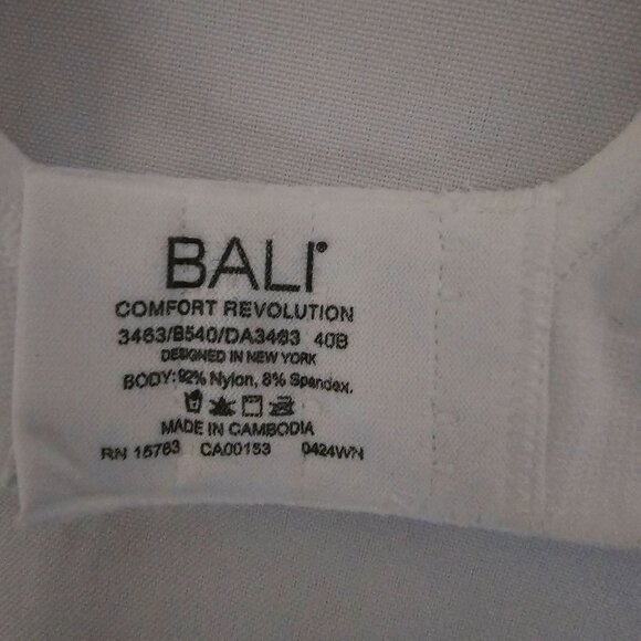 BALI Comfort Revolution Full-Coverage Wirefree Moisture-Wicking Bra Size 40B NWT - Picture 9 of 9
